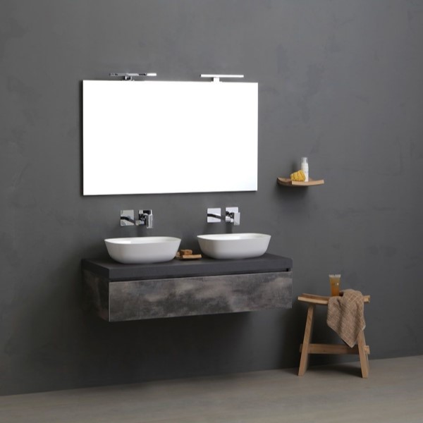 MOBILI PER IL BAGNO CON DOPPIO LAVABO MODERNO