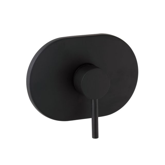 Mezclador de ducha empotrado negro mate