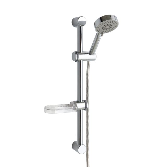 Saliscendi per doccia con portasapone