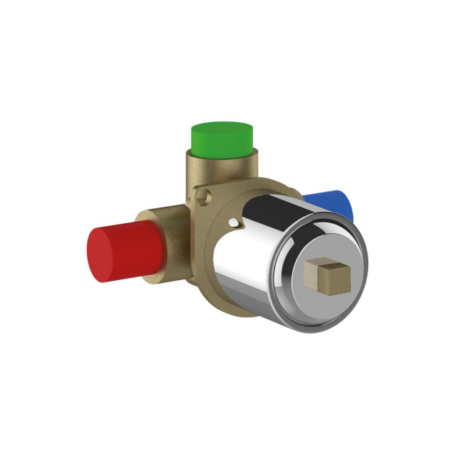 Cuerpo empotrado de ducha de 1 vía