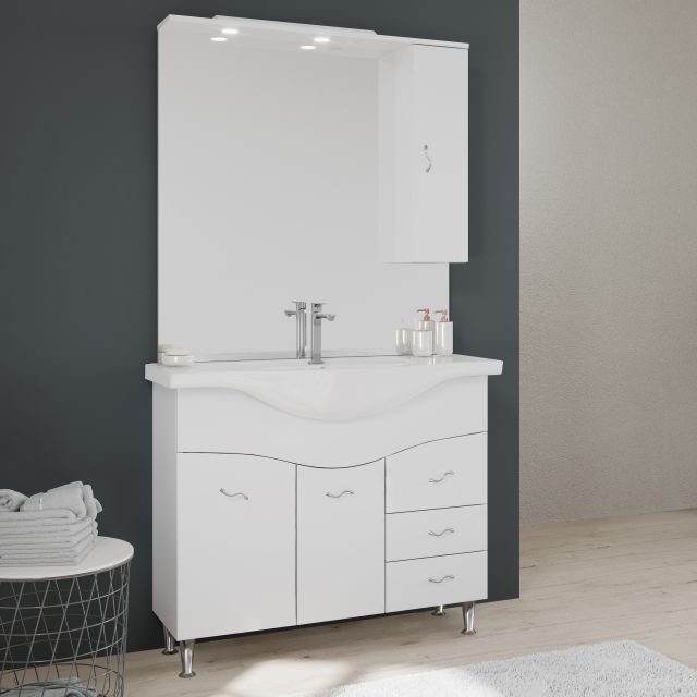 Mobile da bagno completo serie Easy 105 cm