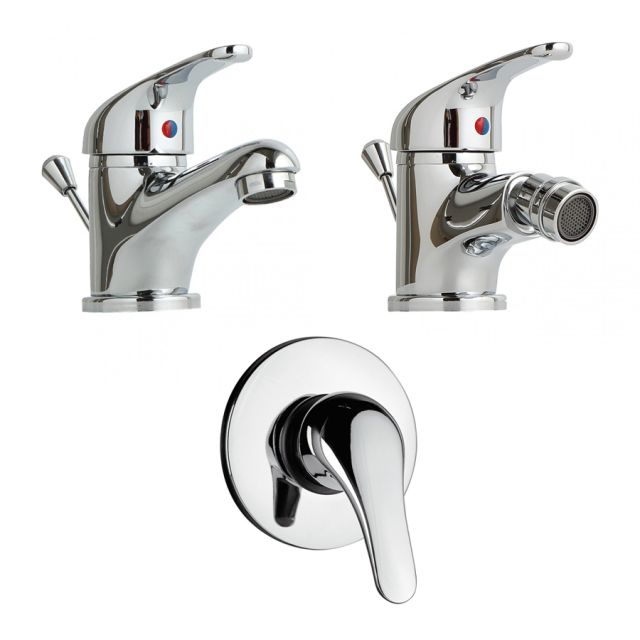 Grifos de baño para lavabo, bidé y ducha empotrados