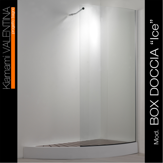 Box doccia curvo di grandi dimensioni design moderno