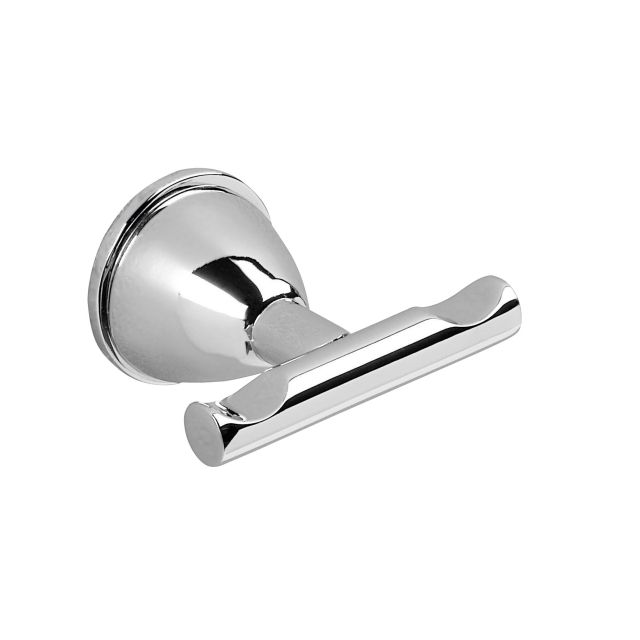 Doble perchero de pared cromado Gemma Doble perchero de pared cromado Gemma