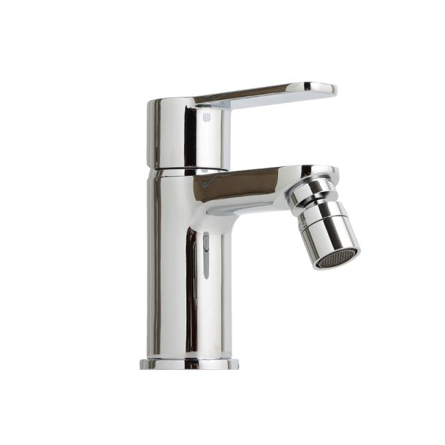 Mezclador de bidé en resistente latón cromado de la línea Nora Mezclador de bidé en resistente latón cromado de la línea Nora