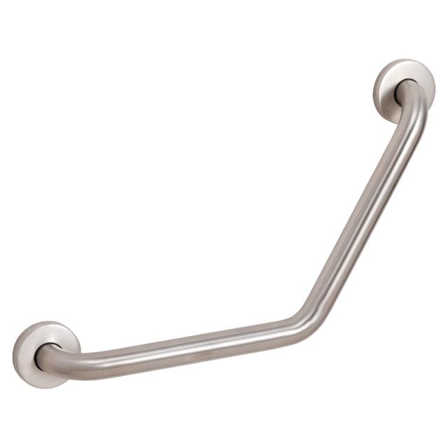 Maniglione angolare per disabili cromato spazzolato Maniglione angolare per disabili cromato spazzolato