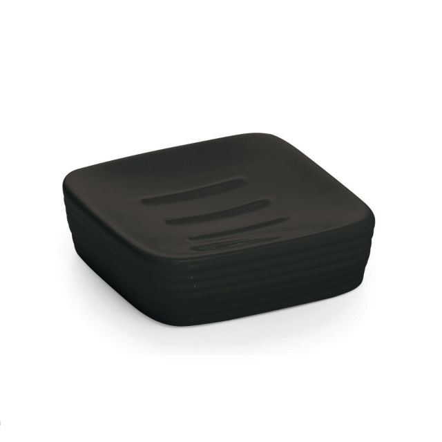 portasapone nero in ceramica