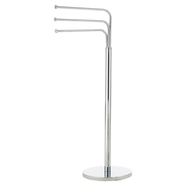 Portasalviette da terra in acciaio cromato