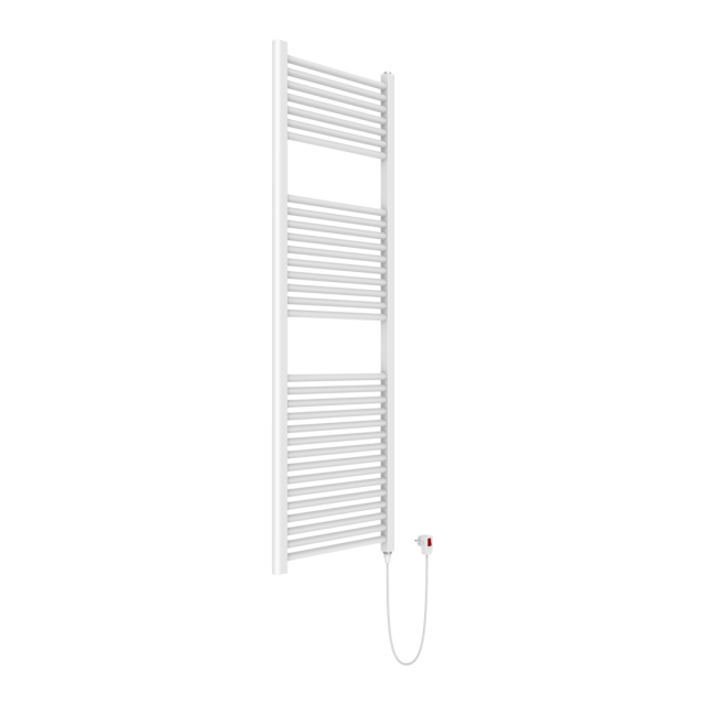 Scaldasalviette elettrico 50x150 acciaio bianco