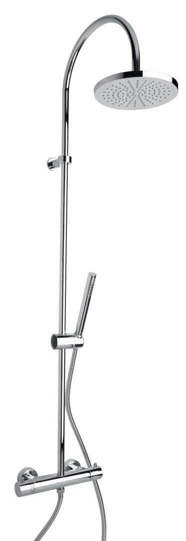 Columna deslizante para ducha con termostato.