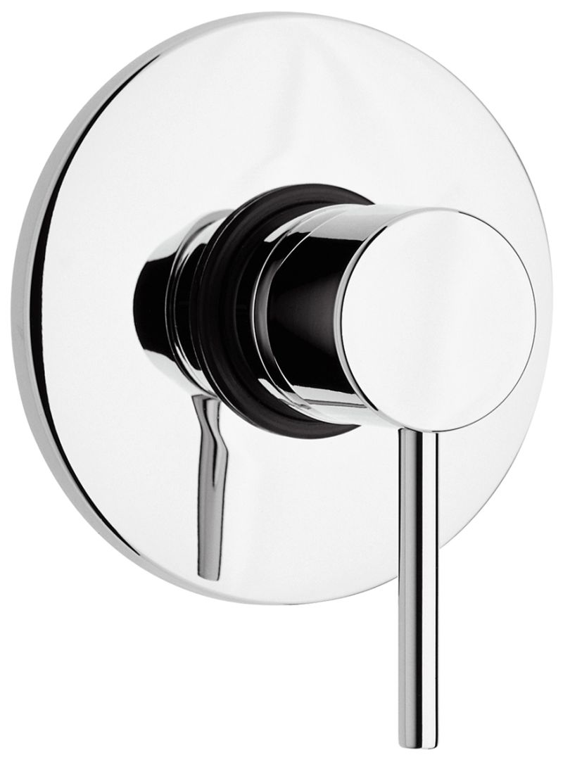 Grifo mezclador empotrado de diseño moderno.