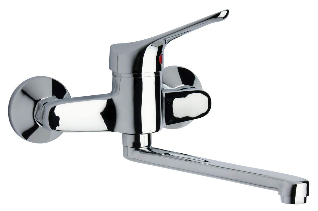 Grifo mezclador de cocina con montaje en la pared