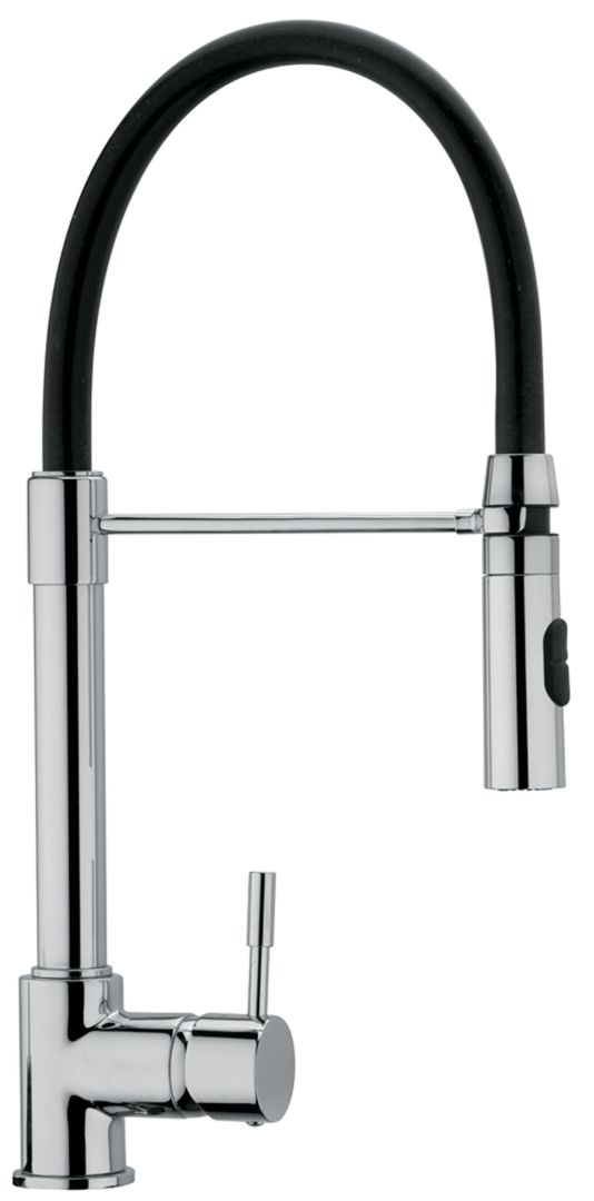 Grifo de cocina con resorte y caño alto