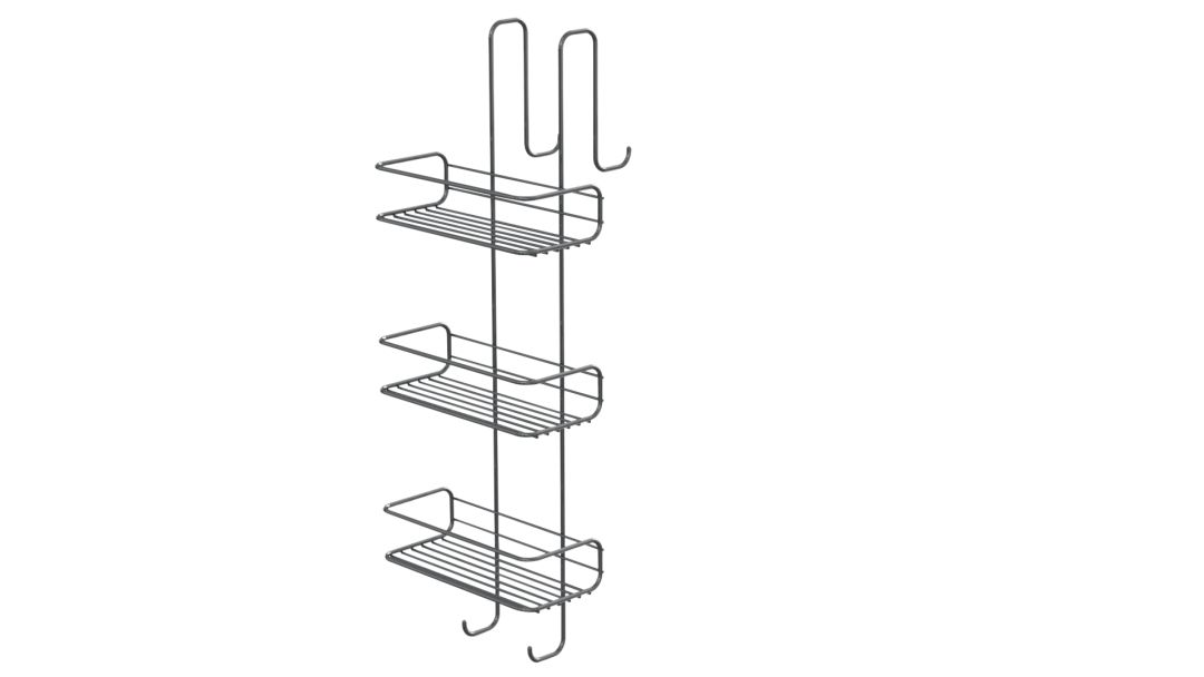Portaobjetos de alambre con 3 estantes
