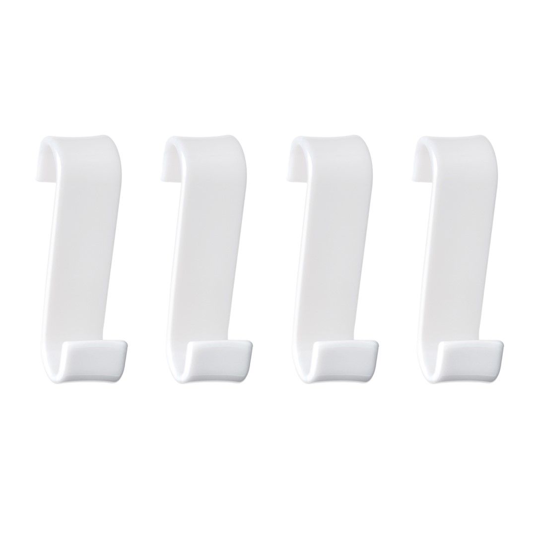 set 4 appendiabiti bianchi per termoarredo
