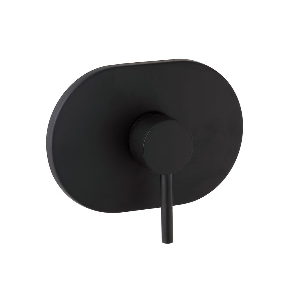 Mezclador de ducha empotrado negro mate