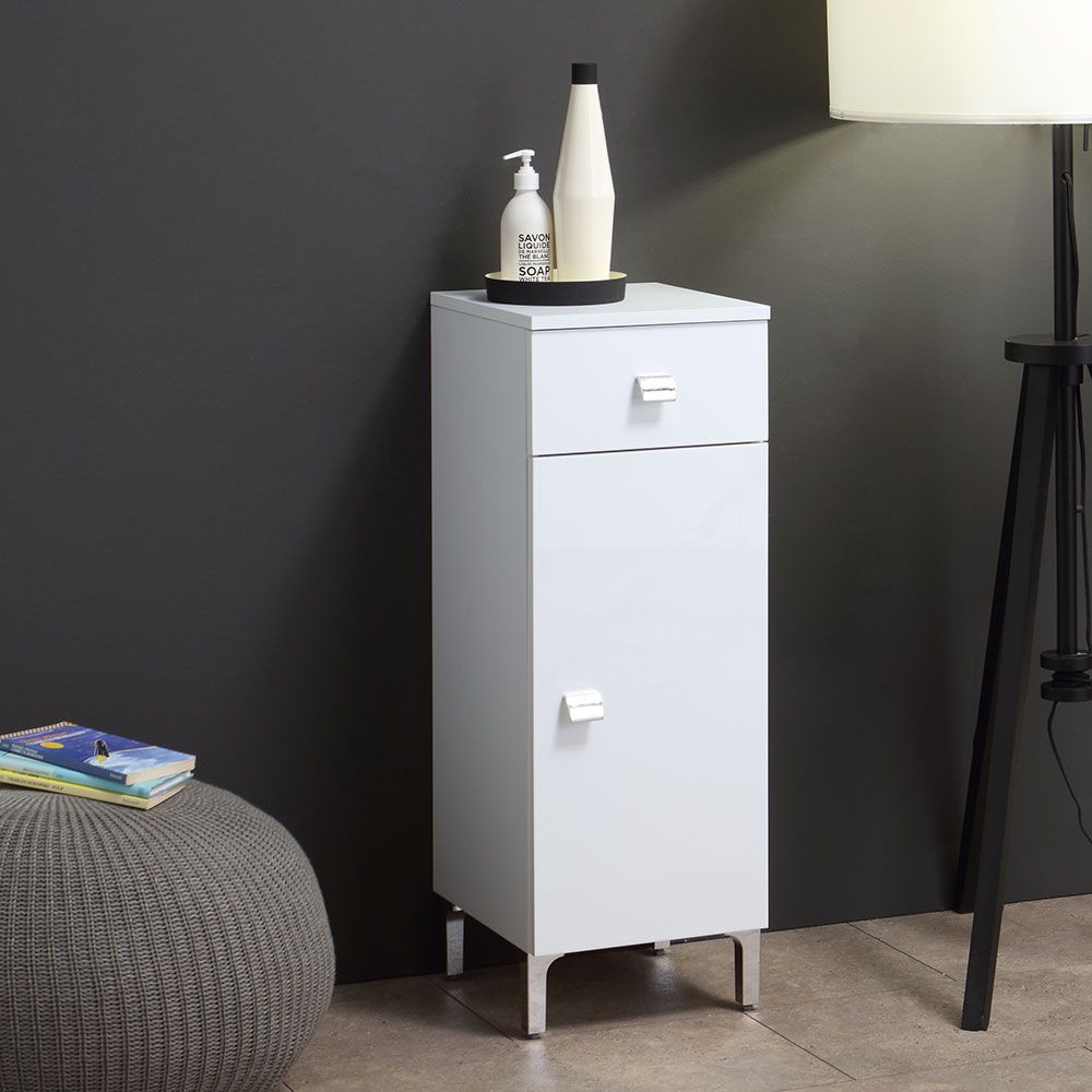 Armario de suelo multiusos de 31,5 cm para espacios reducidos