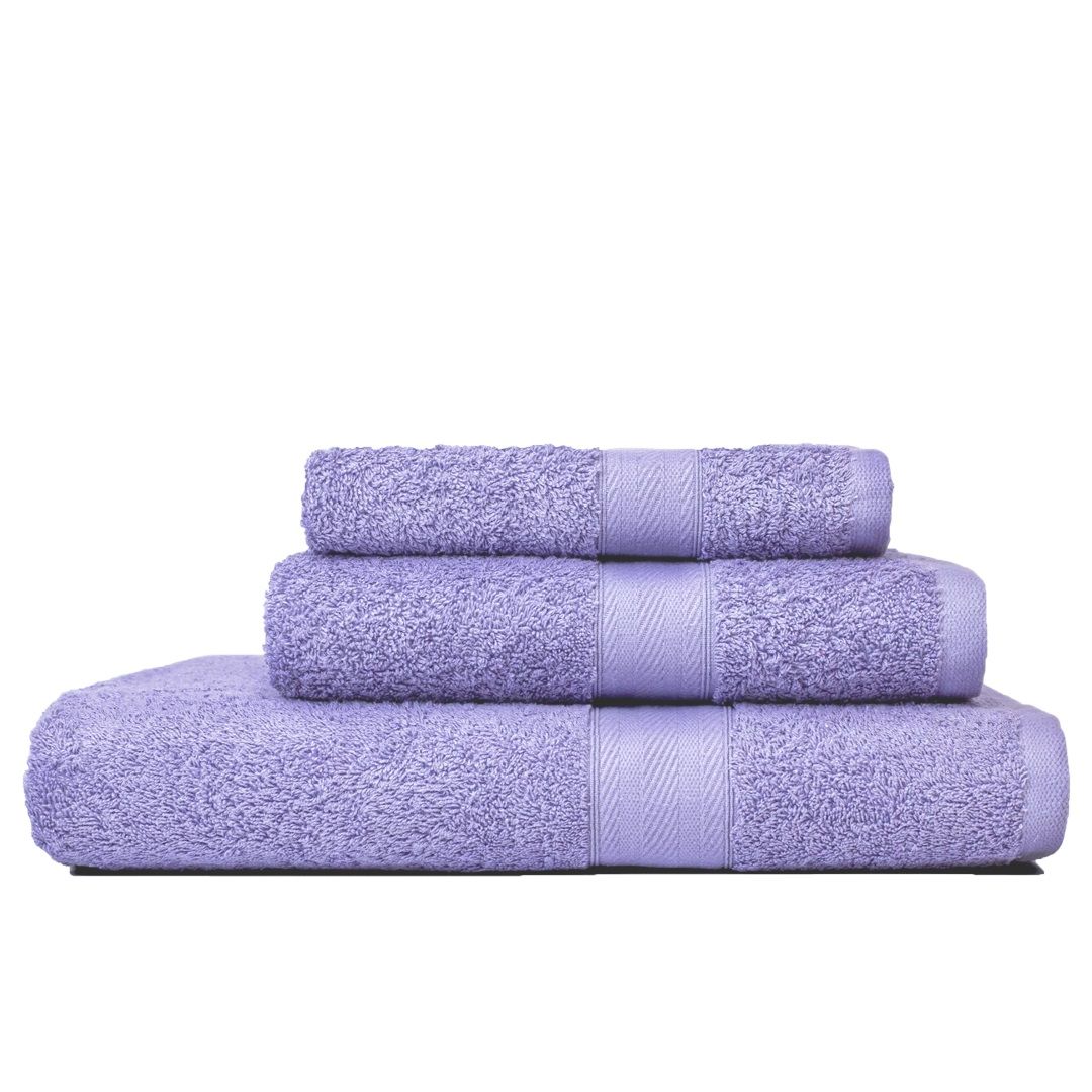 set salviette 3 pezzi malva