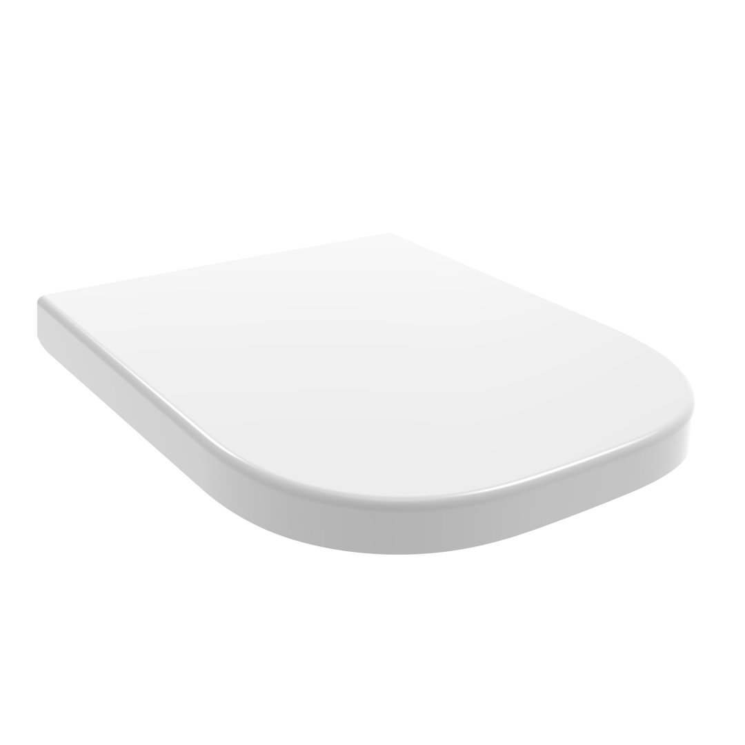 Tapa de asiento de inodoro termoendurecida blanca