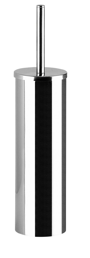 PORTAESCOBILLA DE APOYO PARA WC EN ACERO CROMADO | GEMMA