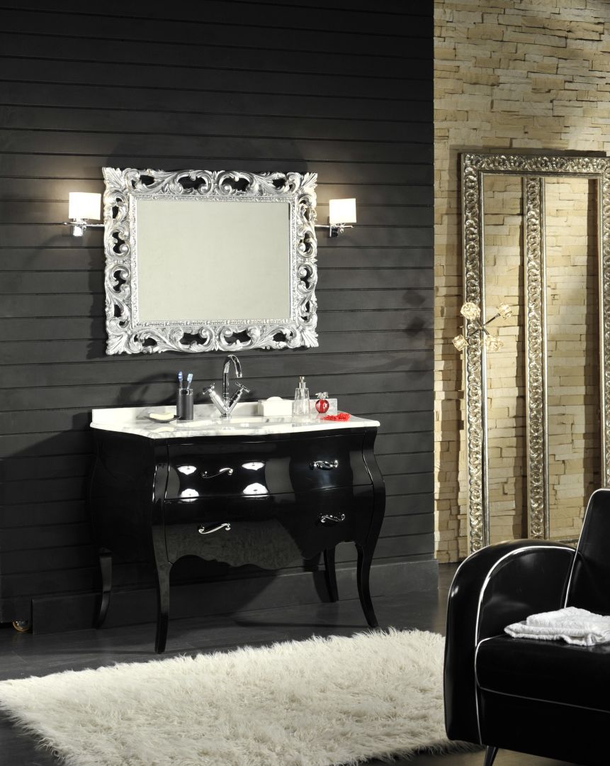 Arredo bagno barocco nero