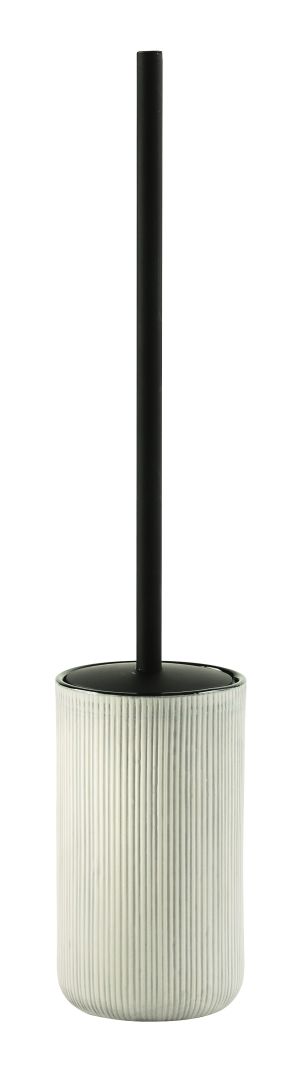 Soporte para escobilla de cerámica de doble color blanco y negro