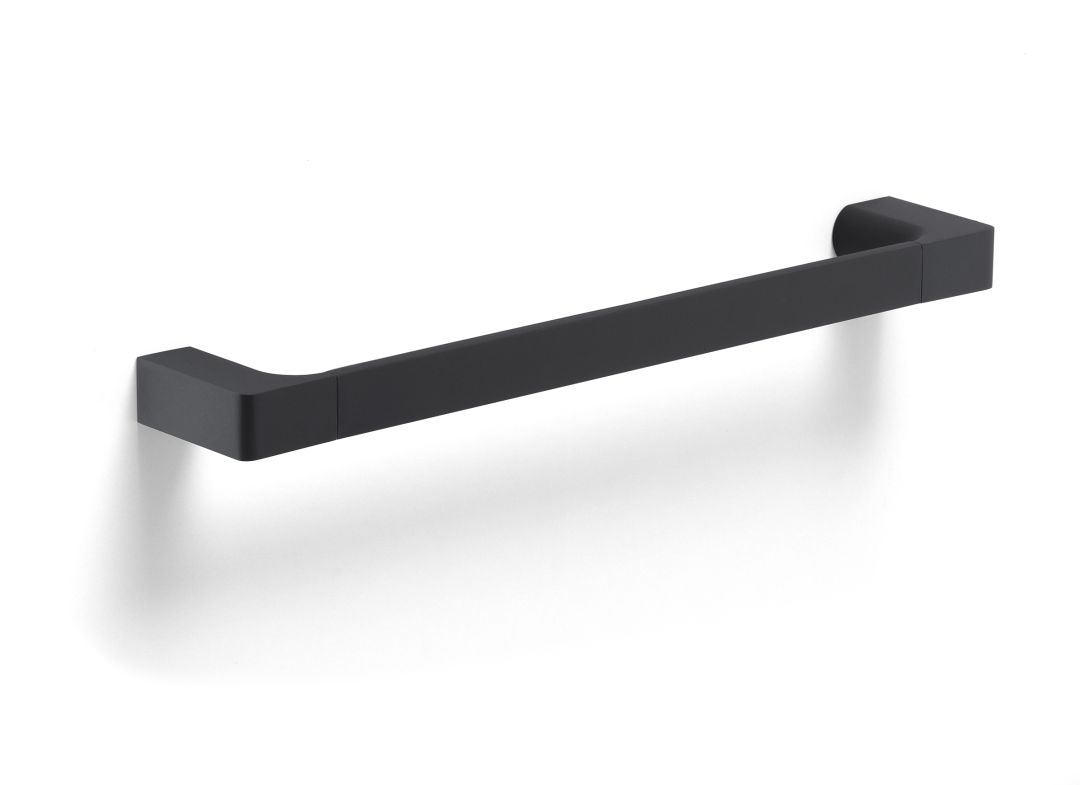 Soporte de toallas de 35 cm Palazzo en negro mate