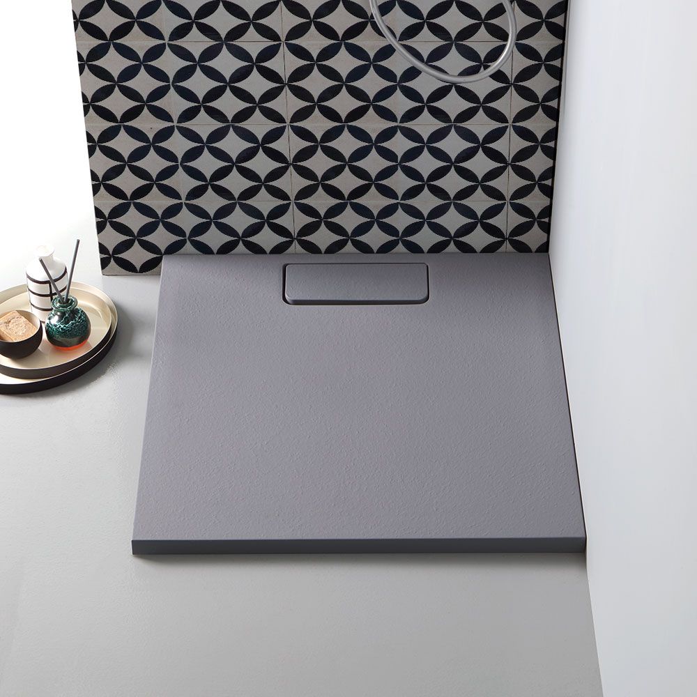 Plato de ducha de resina en antracita