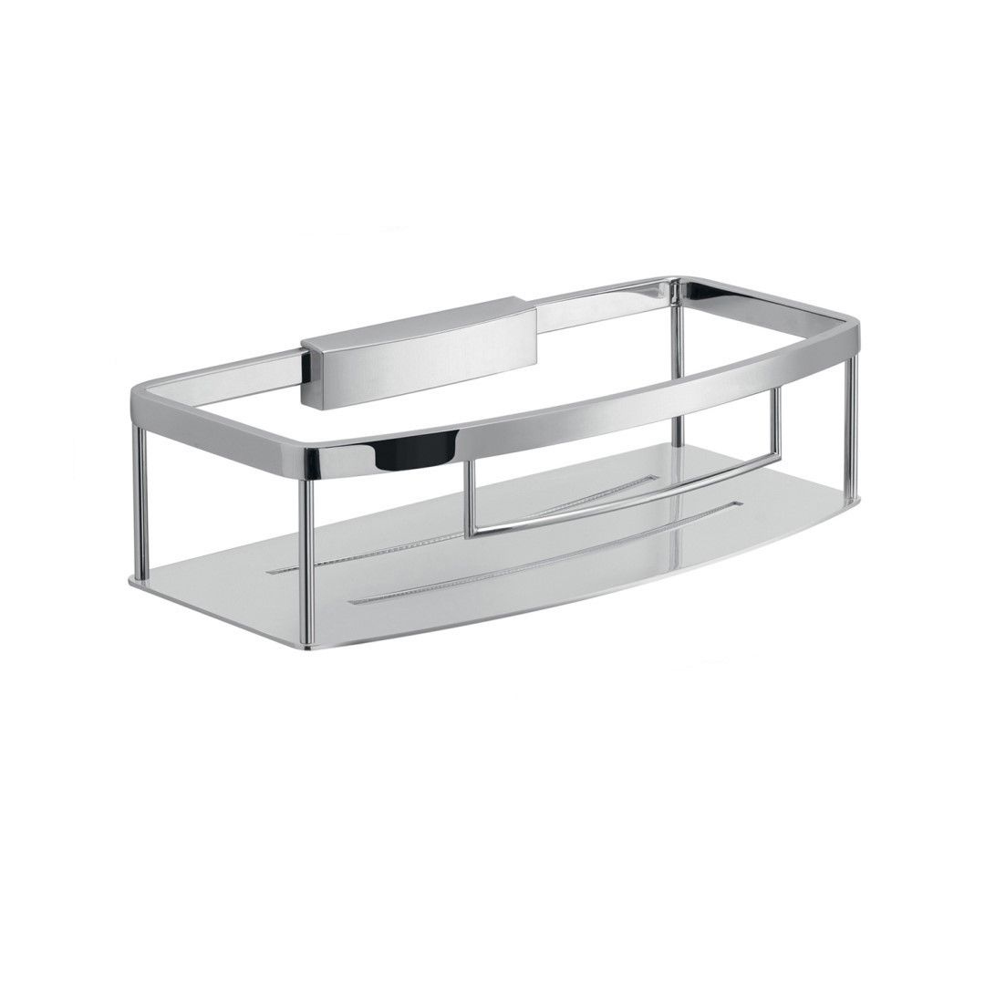 Portasapone cromato in acciaio e ottone