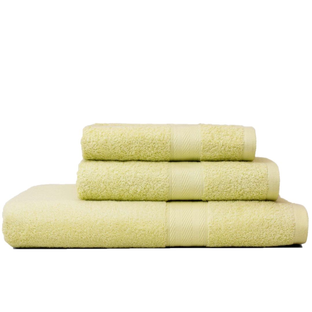 Coordinato 3 asciugamani color sedano