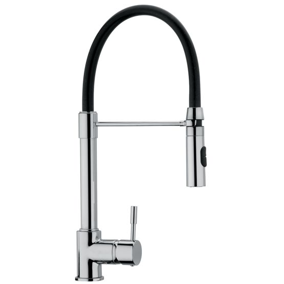 Grifo de cocina con resorte y caño alto