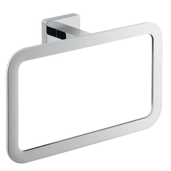 Accesorio de baño porta toallas cuadrado