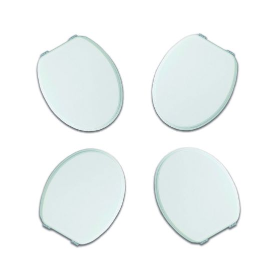 Paquete de 4 asientos de inodoro universales blancos Paquete de 4 asientos de inodoro universales blancos
