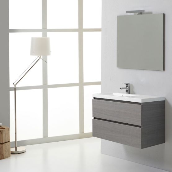 Mueble de baño de pared con compartimientos 90 cm Mueble de baño de pared con compartimientos 90 cm