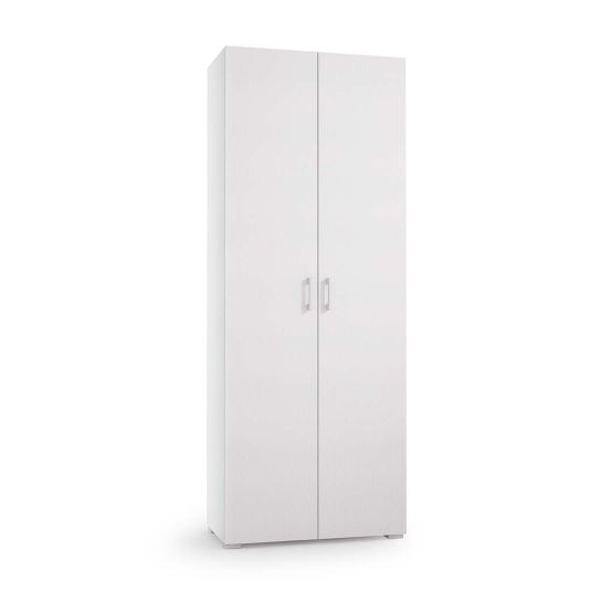 Mobile multiuso bagno con specchio bianco