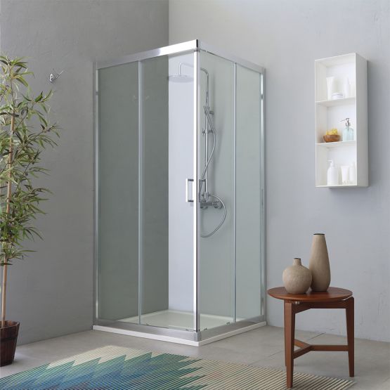 Mampara de ducha modelo Fly de 80x120 cm