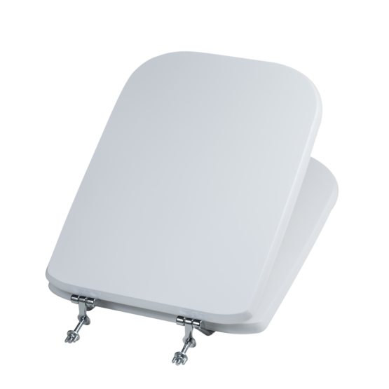 Copriwc Conca bianco ottico con cerniere oblique