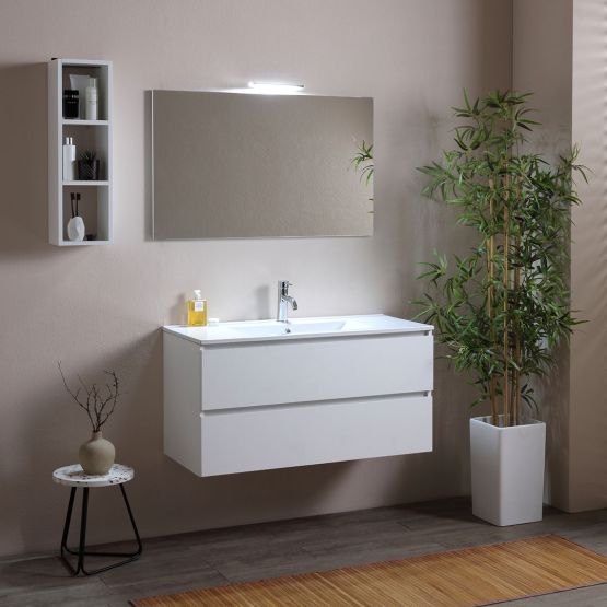 Mobile bagno 120cm 1 vasca bianco