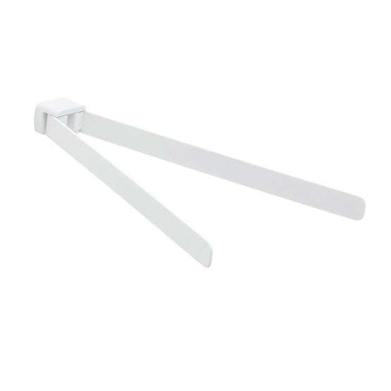 Toallero pivotante blanco