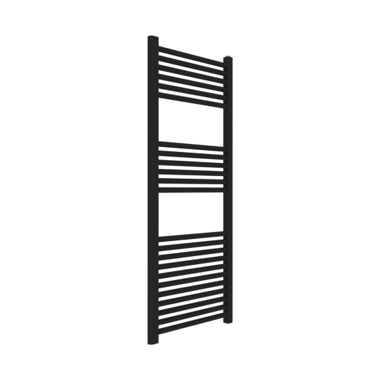 Toallero radiador de baño de acero negro 60x120
